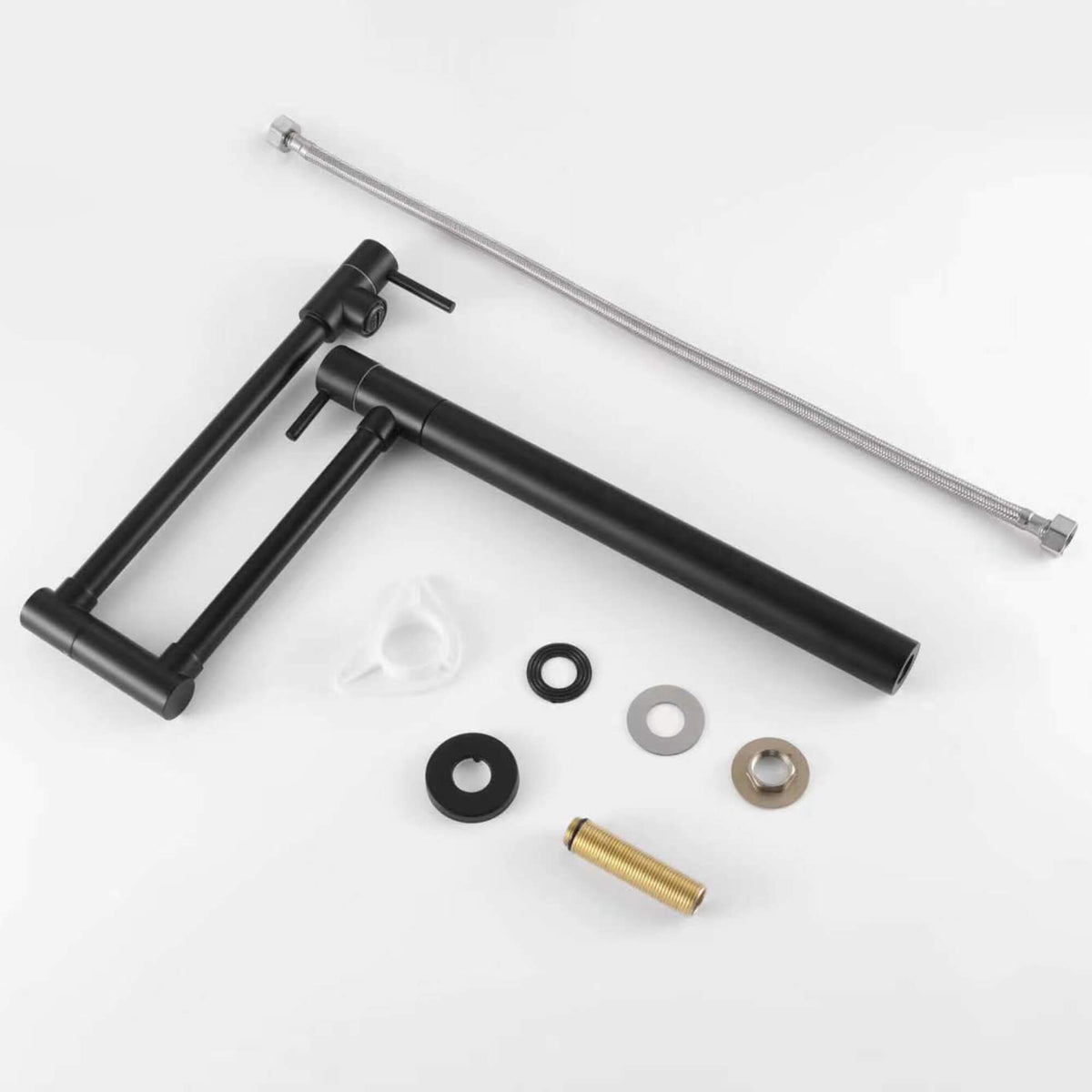 Countertop Pot Filler Faucet Solid Brass Folding Faucet with 2-Handle