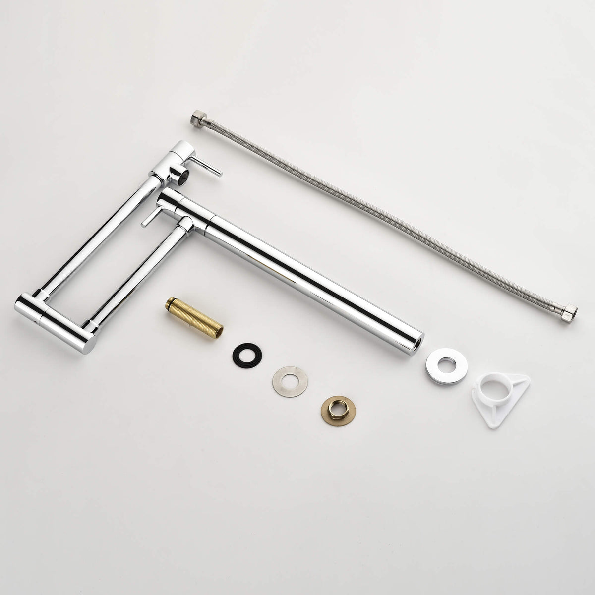 Countertop Pot Filler Faucet Solid Brass Folding Faucet with 2-Handle