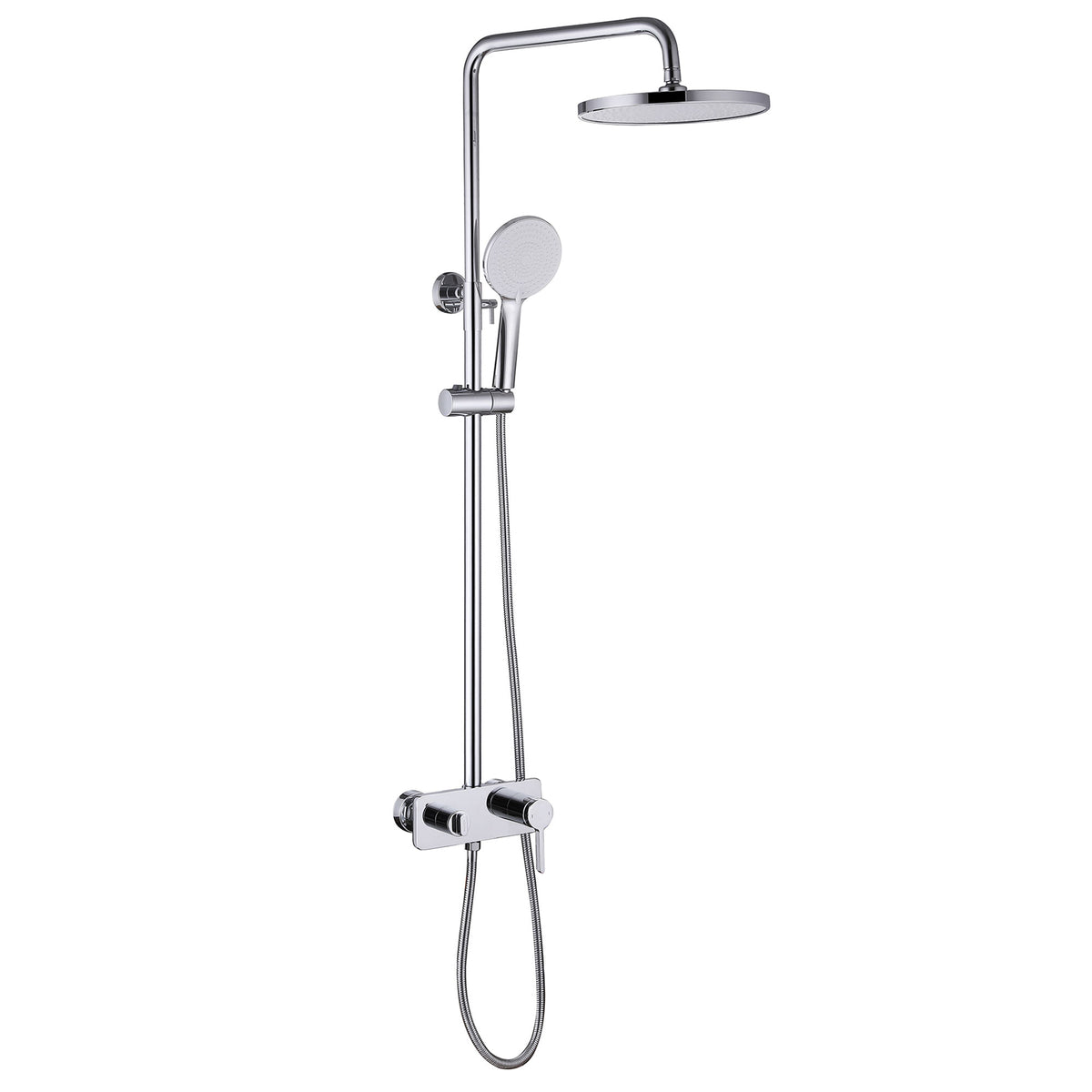 3-Function Exposed Tub Shower System with 3-Mode Hand Shower