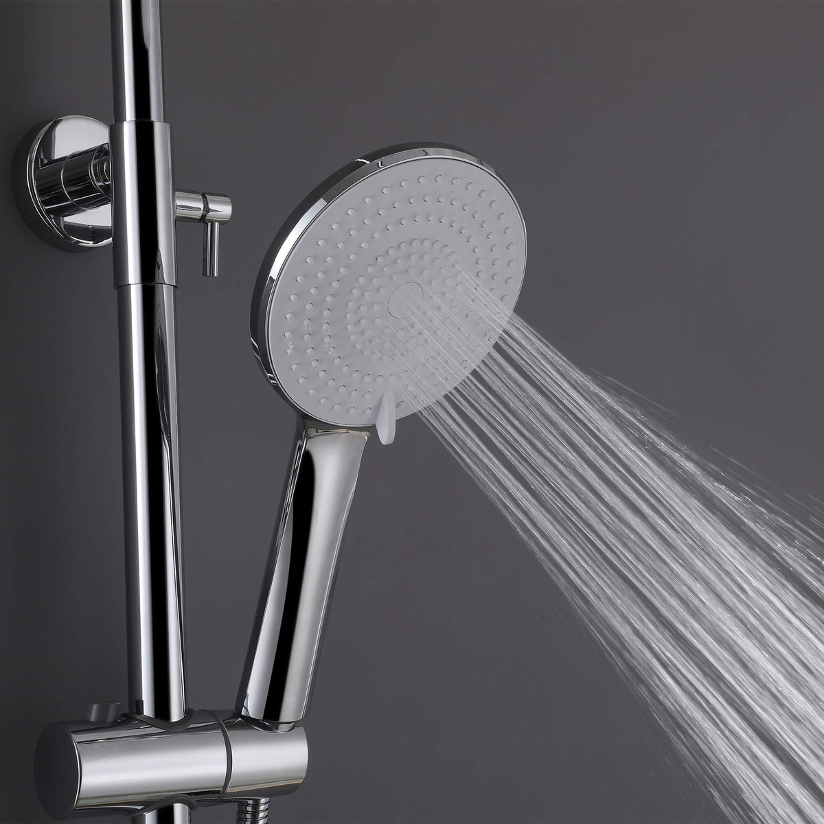 3-Function Exposed Tub Shower System with 3-Mode Hand Shower