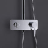 3-Function Exposed Tub Shower System with 3-Mode Hand Shower