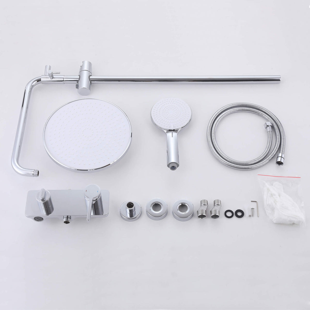 3-Function Exposed Tub Shower System with 3-Mode Hand Shower