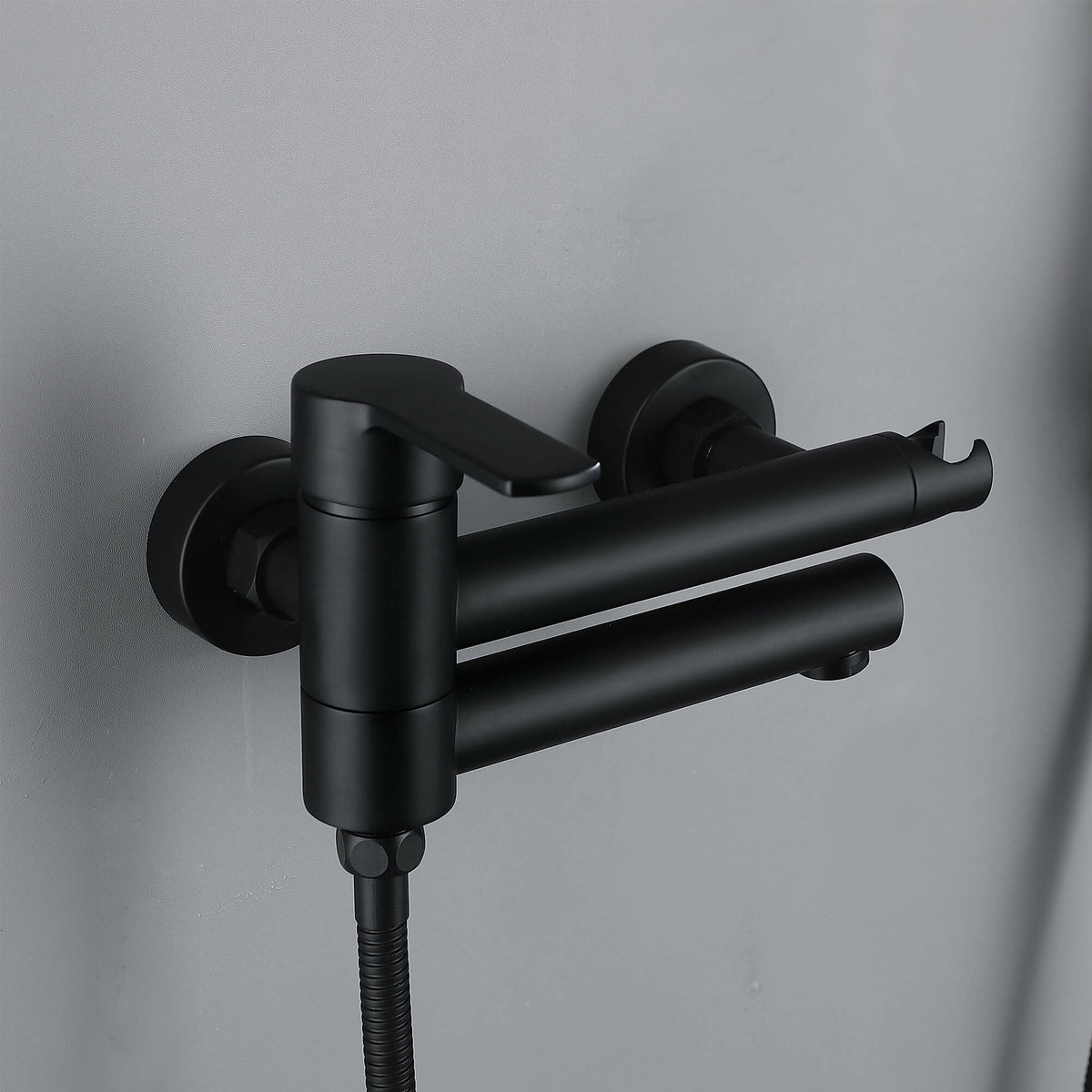 Adjustable 3-Function Shower System with Foldable Tub Spout