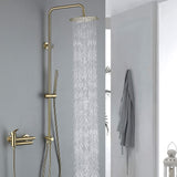 Adjustable 3-Function Shower System with Foldable Tub Spout