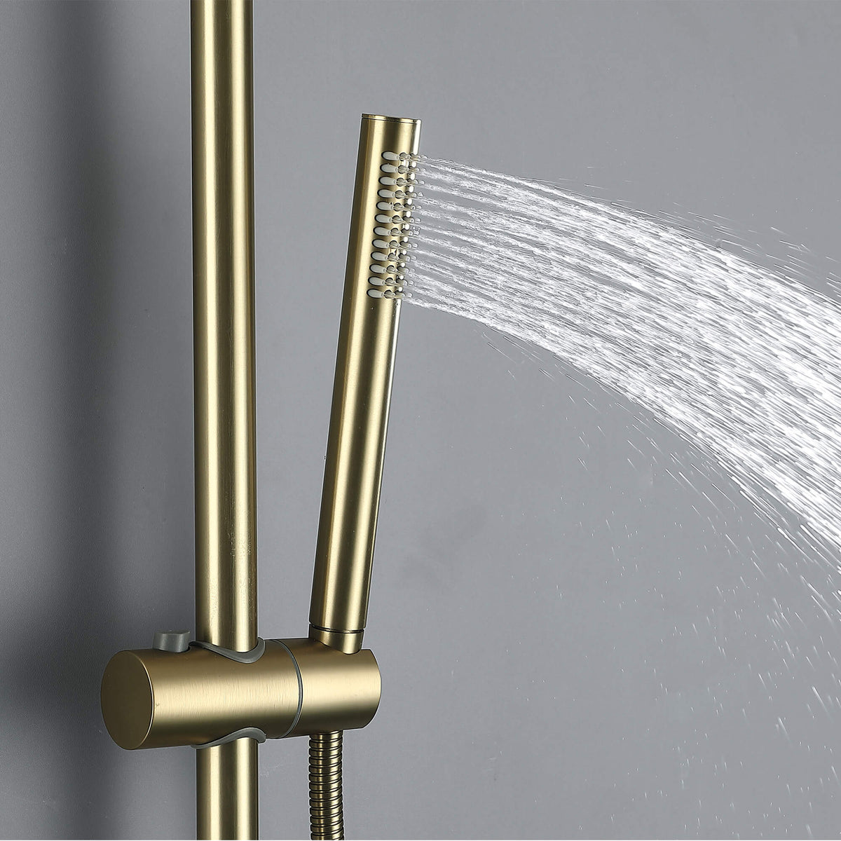 Adjustable 3-Function Shower System with Foldable Tub Spout