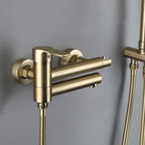 Adjustable 3-Function Shower System with Foldable Tub Spout