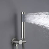 Tub Shower Faucet Set Complete Rain Shower System with Tub Spout