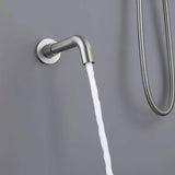 Wall-Mounted Shower System with Tub Spout and Triple Spray Options