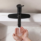 Bathroom Sink Faucet with Pull-Out Spray and Hot & Cold Functionality