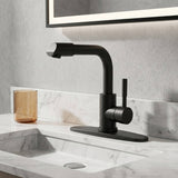 Single-Handle Bathroom Faucet with 360° Rotatable Spout