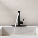 Single-Handle Bathroom Faucet with 360° Rotatable Spout