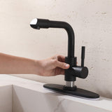 Single-Handle Bathroom Faucet with 360° Rotatable Spout