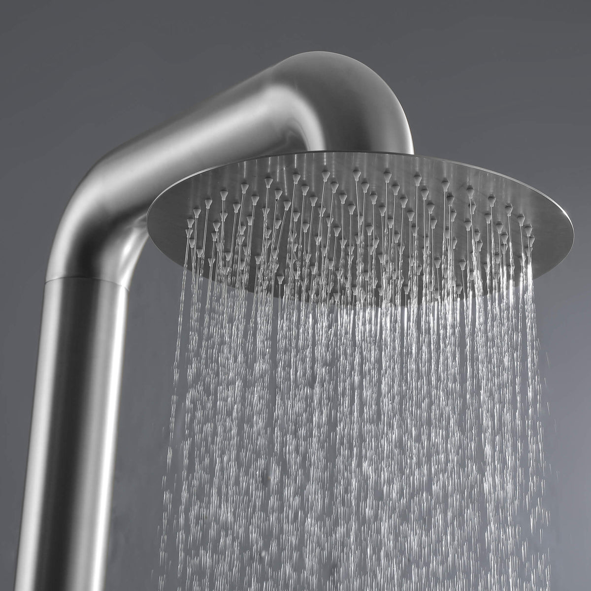 Stainless Steel Outdoor Shower with Overhead Rainfall Head