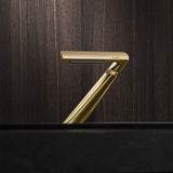 Designer Waterfall Faucet with Angled Body and Side Handle