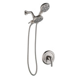 Dual Shower Head System with High-Pressure 7-Function Rain Shower Head