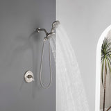 Dual Shower Head System with High-Pressure 7-Function Rain Shower Head