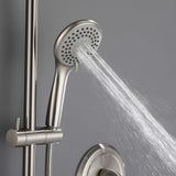 Wall Mount Shower System with 3 Spray Patterns Hand Shower and 10" Showerhead JK0194