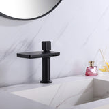 Flat Spout Waterfall Basin Tap with Single Lever Mixer