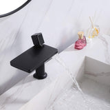 Flat Spout Waterfall Basin Tap with Single Lever Mixer