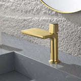 Flat Spout Waterfall Basin Tap with Single Lever Mixer