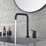 Bathroom Sink Faucet Single Handle Hot Cold Water Mixer Tap Rotate Spout Washbasin Faucet