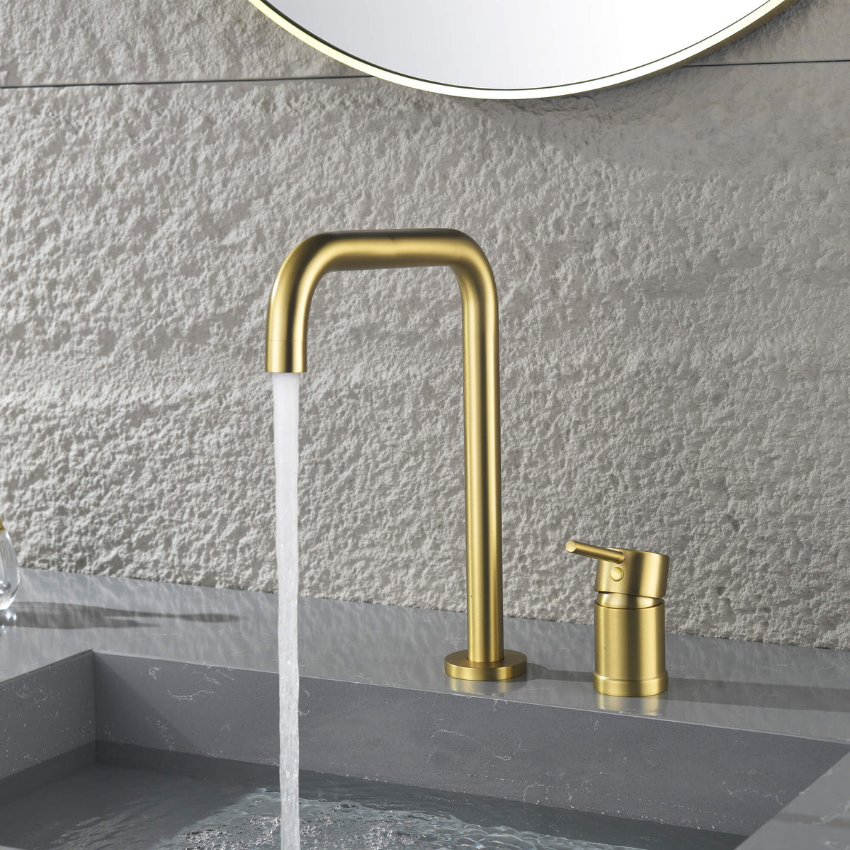 Rotating Spout Mixer Tap for Washbasin with One Handle