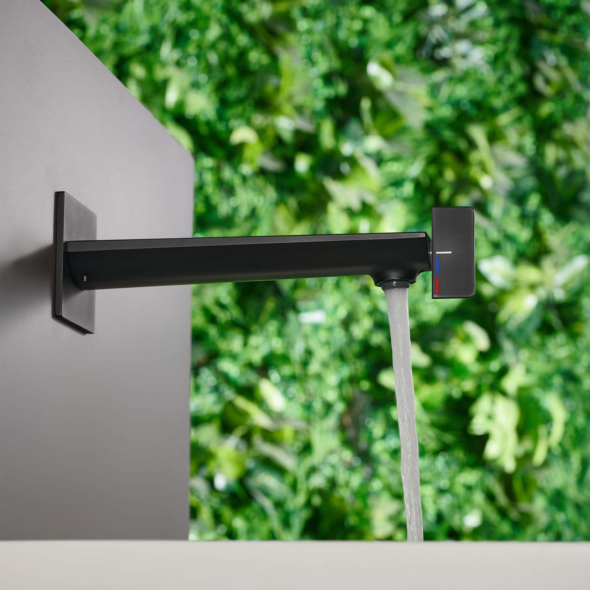 Wall-Mounted Bathroom Sink Faucet with Creative Single Handle Design