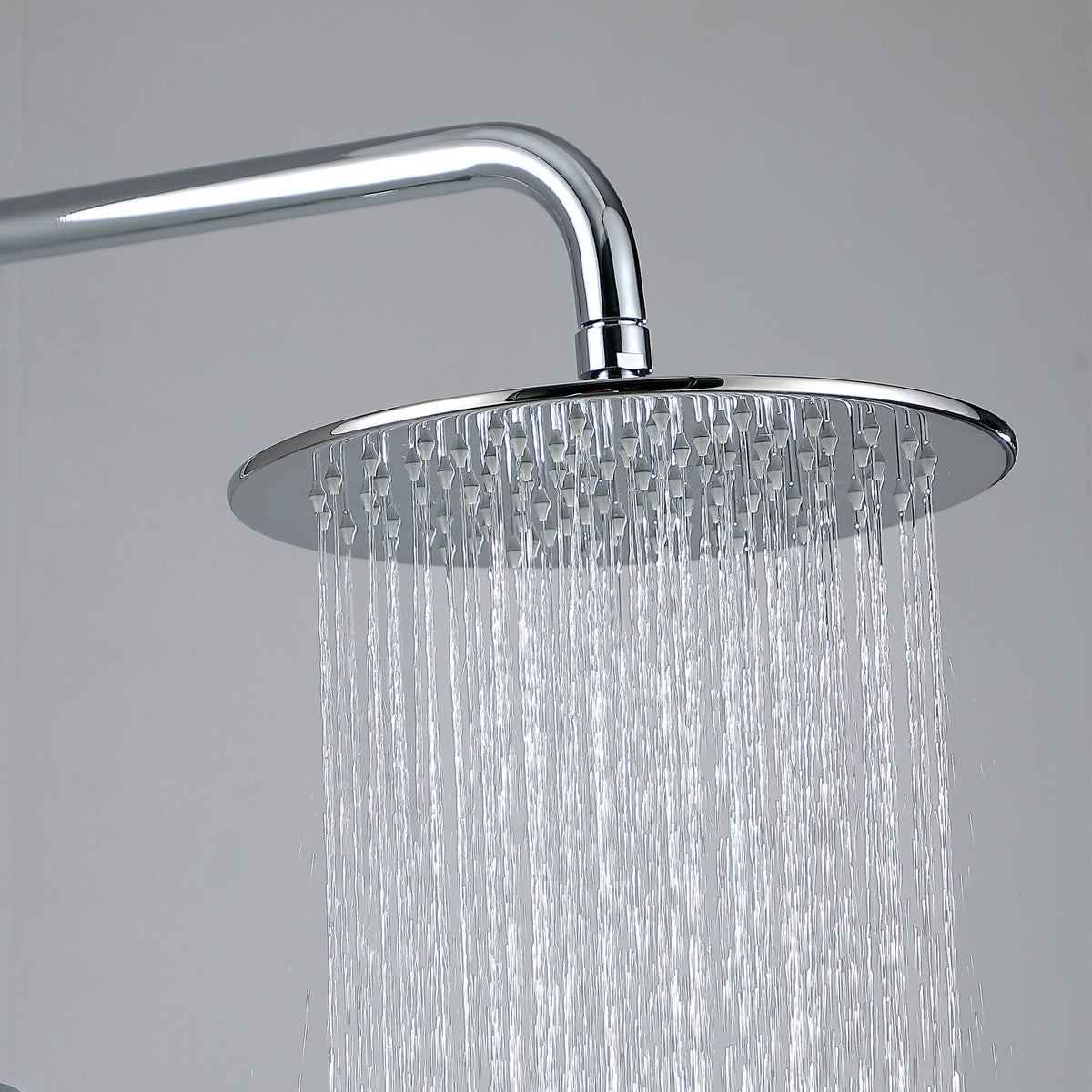 Exposed Rain Shower Kit with Tub Spout and Slide Bar