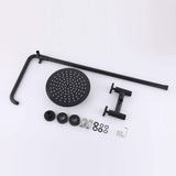 Outdoor Shower Fixtures with 10" Rainfall Shower Head and Dual Handle Control