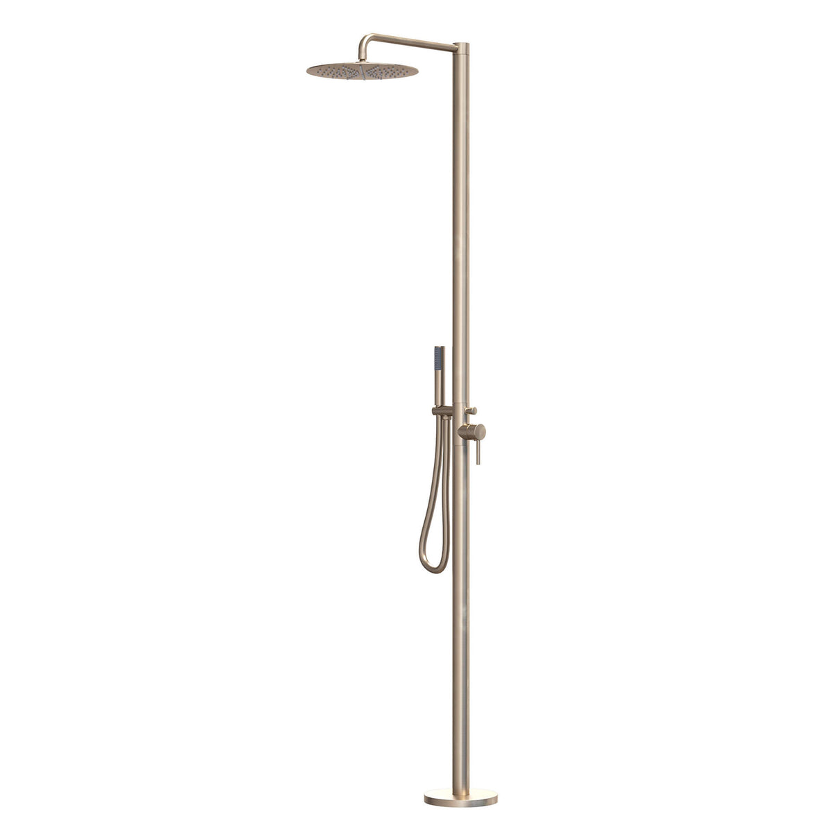 Pool & Beach Freestanding Outdoor Shower Tower with Handheld Wand