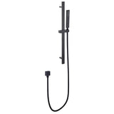 Square Handheld Shower Head with Slide Bar High-Pressure Hand Shower with Adjustable Rail