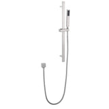 Square Handheld Shower Head with Slide Bar High-Pressure Hand Shower with Adjustable Rail