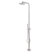 316 Stainless Steel Outdoor Shower with 10-Inch Rain Shower Head and Handheld Sprayer