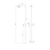 316 Stainless Steel Outdoor Shower with 10-Inch Rain Shower Head and Handheld Sprayer