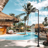 316 Stainless Steel High-Pressure Outdoor Shower with Handheld & Overhead Shower