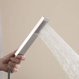 Wall-Mounted Stainless Steel Shower System with Handheld Showerhead (Valve Not Included)