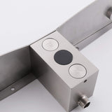 Wall-Mounted Stainless Steel Shower System with Handheld Showerhead (Valve Not Included)