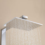 Wall-Mounted Stainless Steel Shower System with Handheld Showerhead (Valve Not Included)