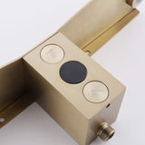 Wall-Mounted Stainless Steel Shower System with Handheld Showerhead (Valve Not Included)