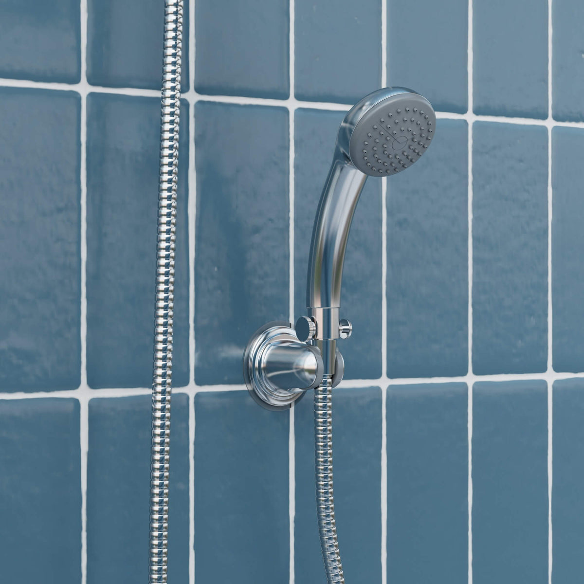 Wall-Mounted High-Pressure Chrome Dual/Combo Shower Head Set