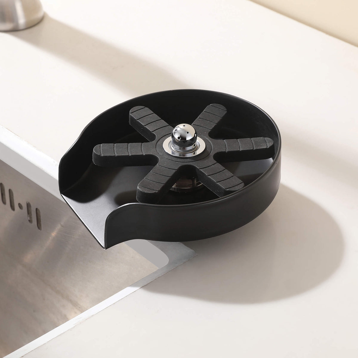 Glass Rinser for Kitchen Sink – Stainless Steel Cup Washer
