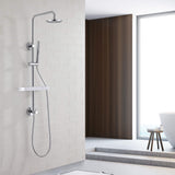 Rainfall Shower System with 3-Function Handheld and Shelf
