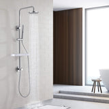 Rainfall Shower System with 3-Function Handheld and Shelf