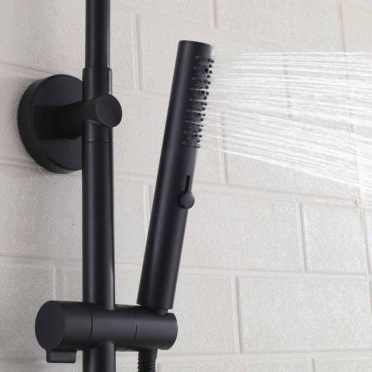 Rainfall Shower System with 3-Function Handheld and Shelf