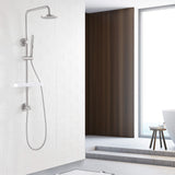 Rainfall Shower System with 3-Function Handheld and Shelf