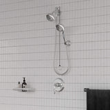 Dual Shower Head Kit with 8-Settings Handheld and Showerhead