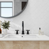 High-End Cross Handle Widespread Faucet for Vintage Bathroom Vanities