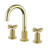 High-End Cross Handle Widespread Faucet for Vintage Bathroom Vanities
