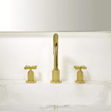 High-End Cross Handle Widespread Faucet for Vintage Bathroom Vanities