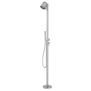 Floor Standing Stainless Steel Outdoor Shower Column Brushed Nickel